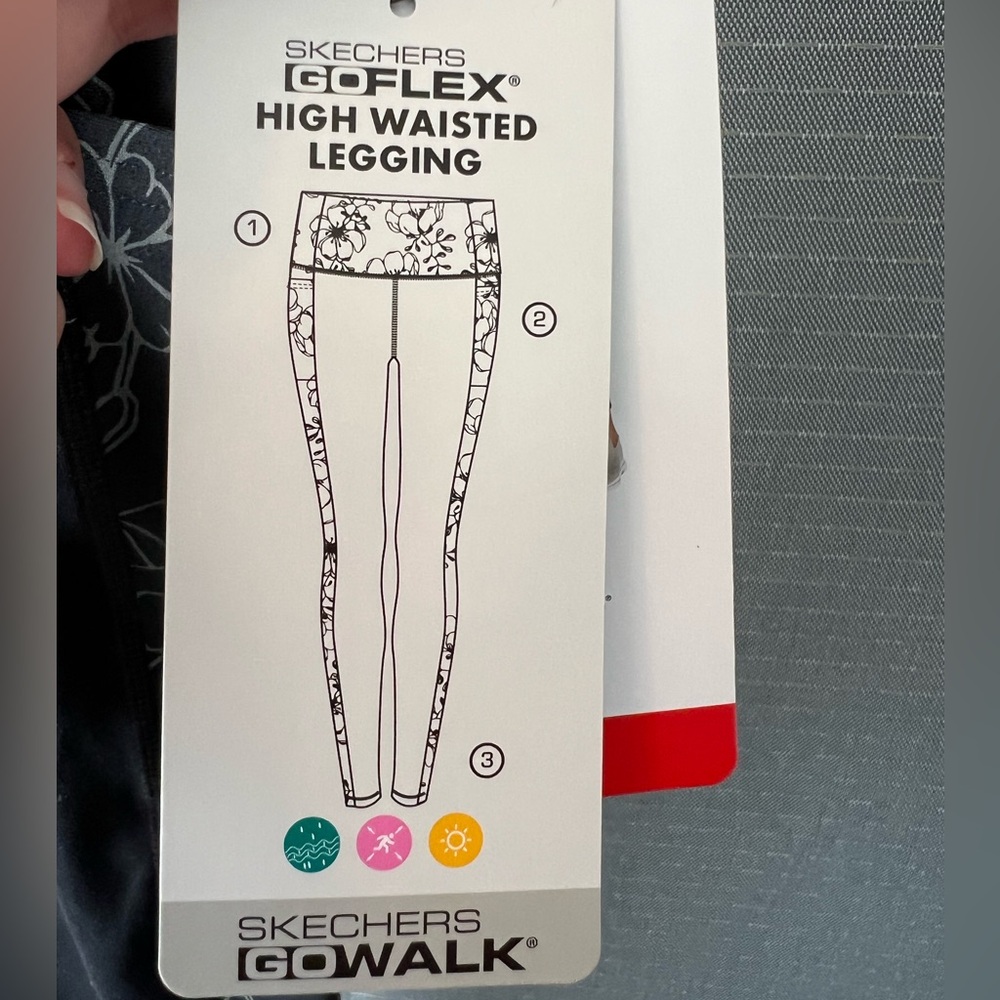 Skechers GoWalk GoFlex High Waisted 7/8 Leggings - Picture 9 of 12
